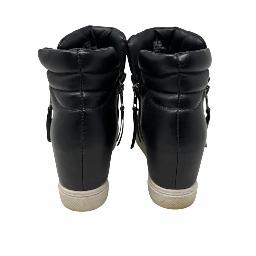 Steve Madden Black‎ Quilted Linqs Wedge Sneakers